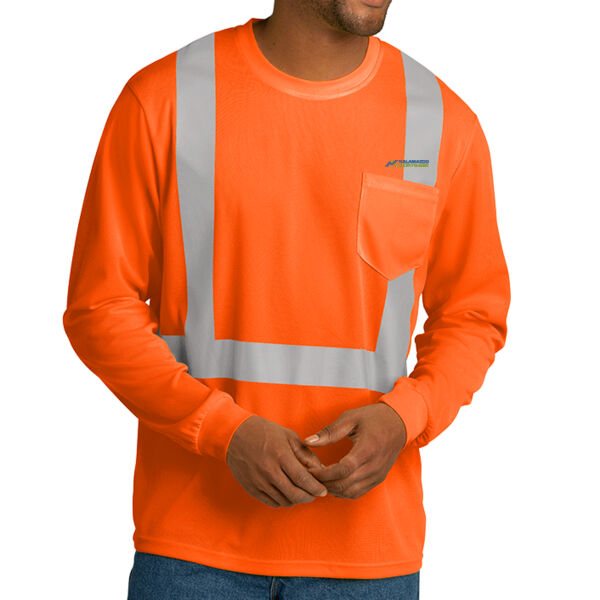 CornerStone® ANSI 107 Class 2 Mesh Long Sleeve Tee Thumbnail
